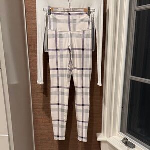 Alo Plaid High-Waisted Leggings
